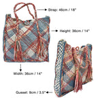 Soft Tote | Hand Carry | Blue, Maroon, Off White