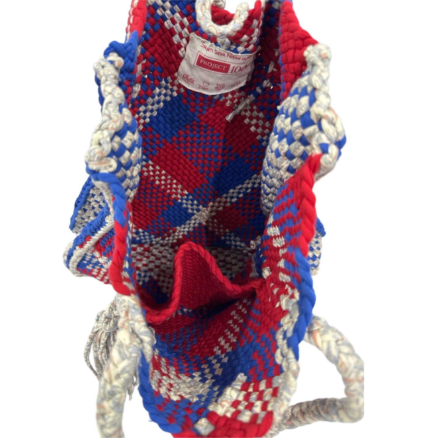 Image of Soft Tote | Hand Carry | Blue, Red, Silver
