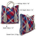 Soft Tote | Hand Carry | Blue, Red, Silver