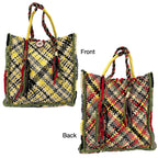 Soft Tote | Hand Carry | Yellow Ecru Red Green Coral Grey Black