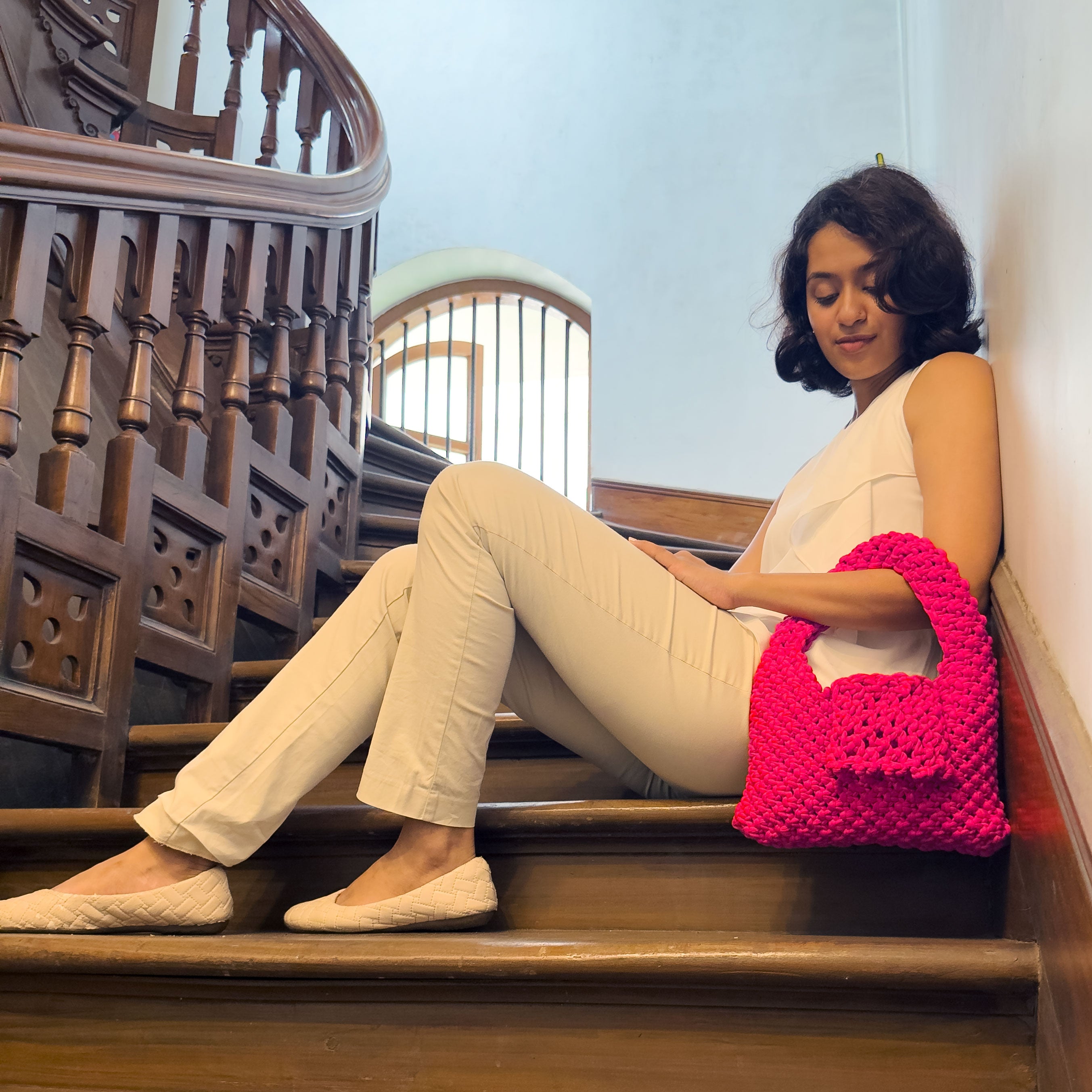 Image of Fuschia Trellis Bag