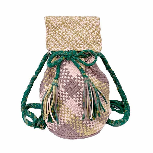 Backpack Green Pink Rose Beige Colors Premium Collection | Shoulder carry
