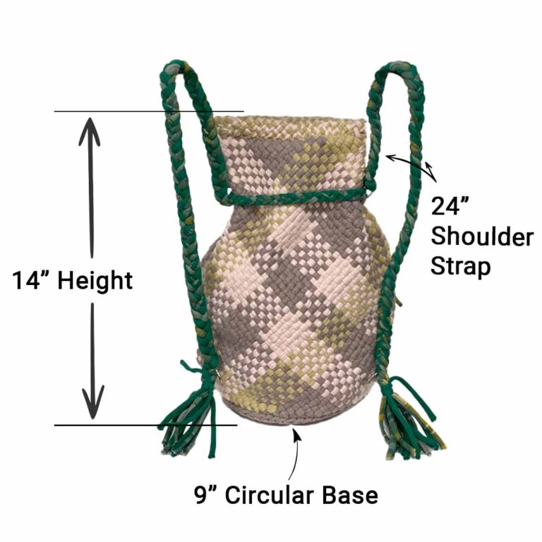 Image of Backpack Green Pink Rose Beige Colors Premium Collection | Shoulder carry