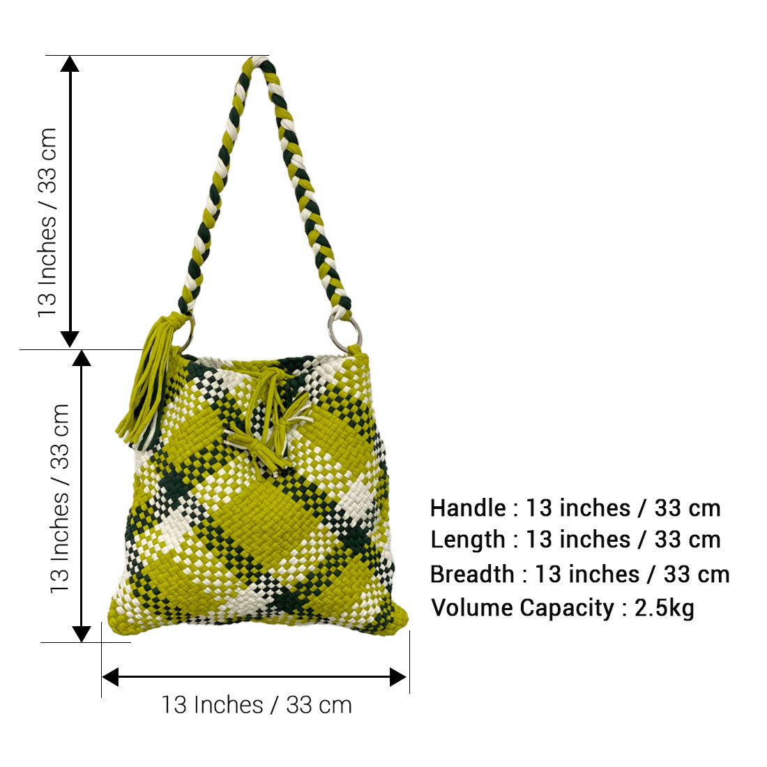 Image of Shoulder Tote Bags Green Color Classic Collection Shoulder carry