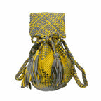Backpack Light Yellow Grey Color | Shoulder carry