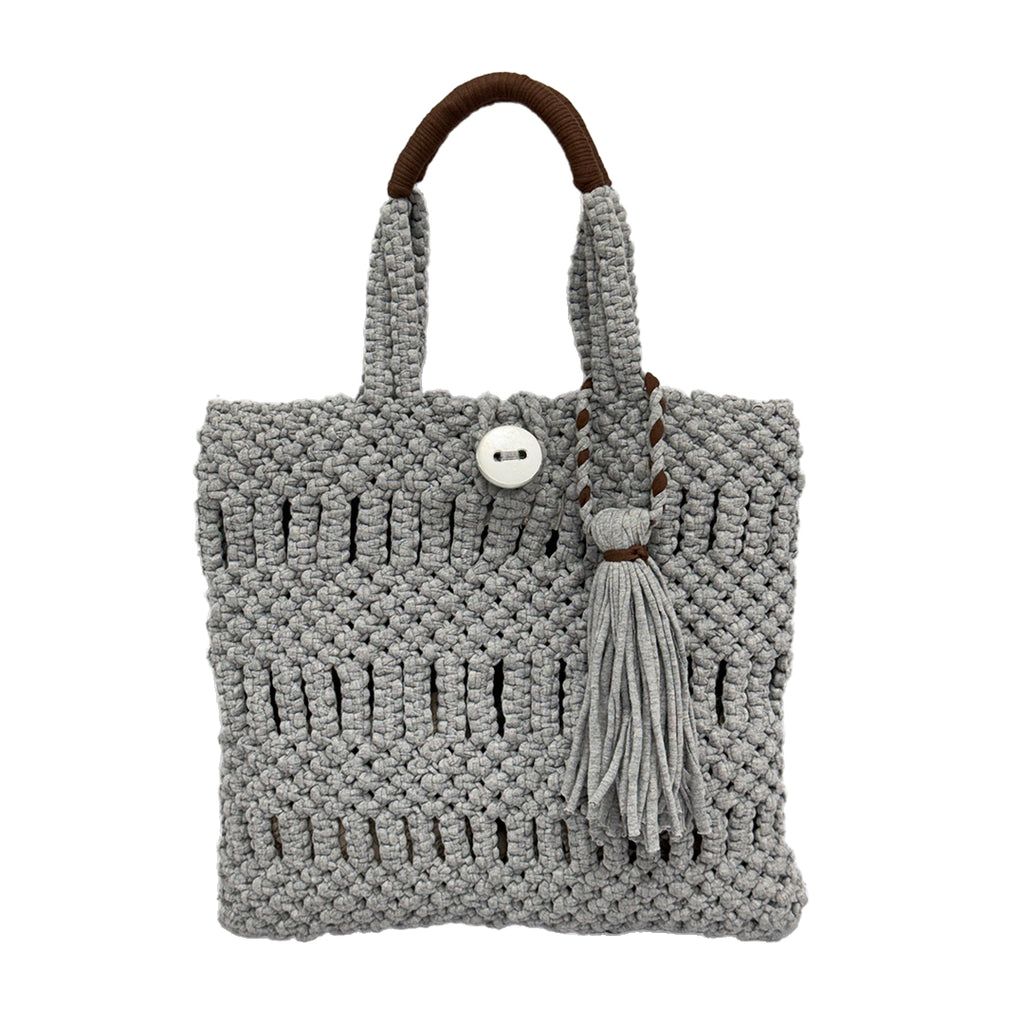 Macrame Handbag Grey