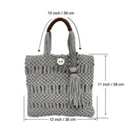 Macrame Handbag Grey