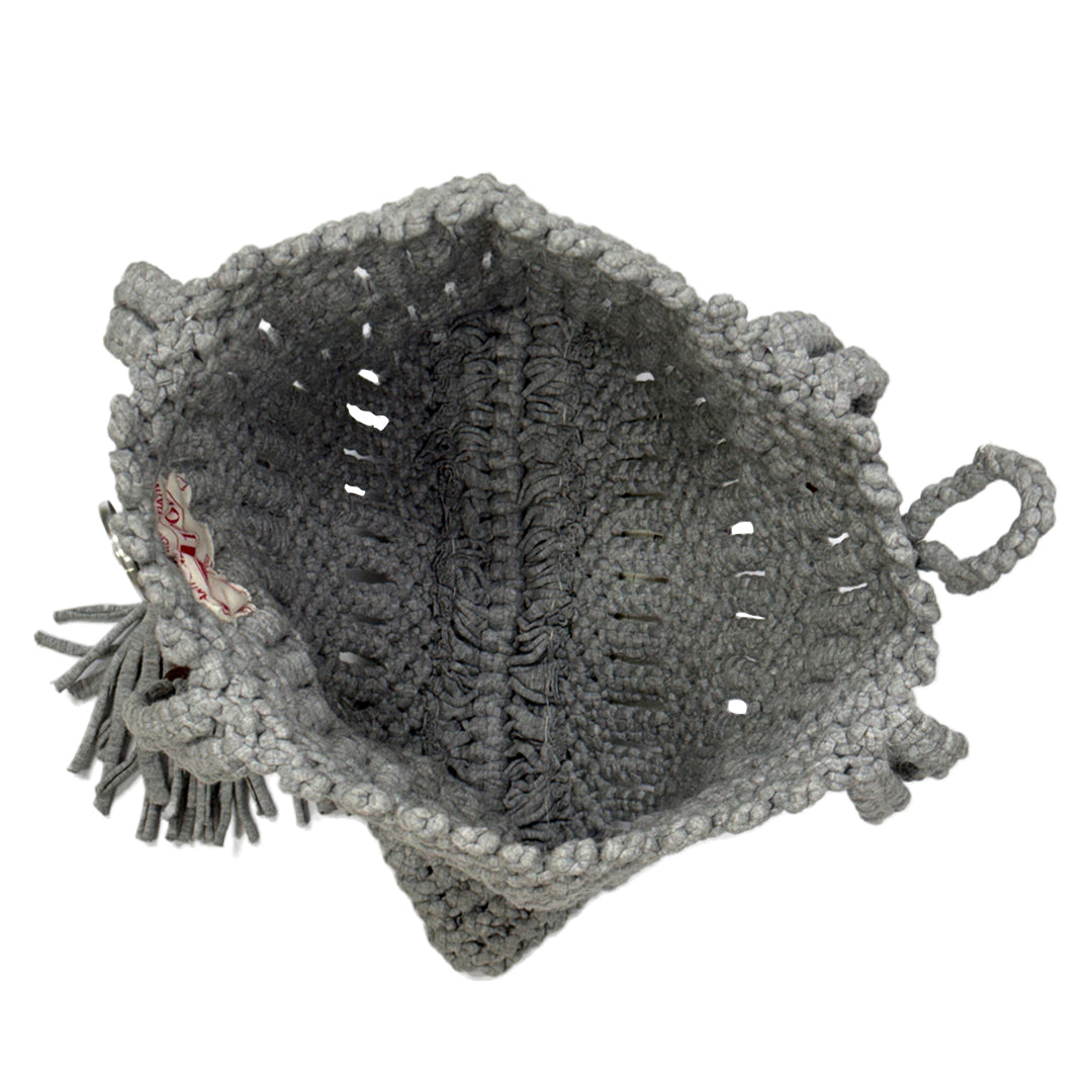 Image of Macrame Handbag Grey