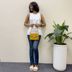 Macrame Sling | Ochre | Shoulder Sling or Cross body