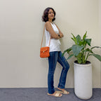 Macrame Sling | Orange | Shoulder Sling or Cross body