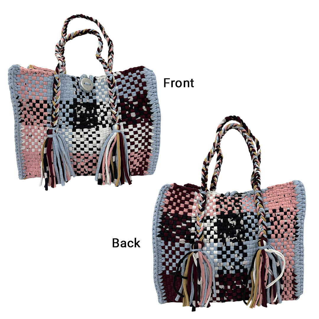 Oversized Tote / Hand / Shoulder Carry Light Pink, Light Blue, White, Black
