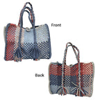 Oversized Tote / Hand / Shoulder Carry Light Blue, Stone Blue, Light Pink, Coral Pink