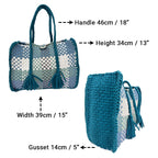 Oversized Tote / Hand / Shoulder Carry Shades of Blue