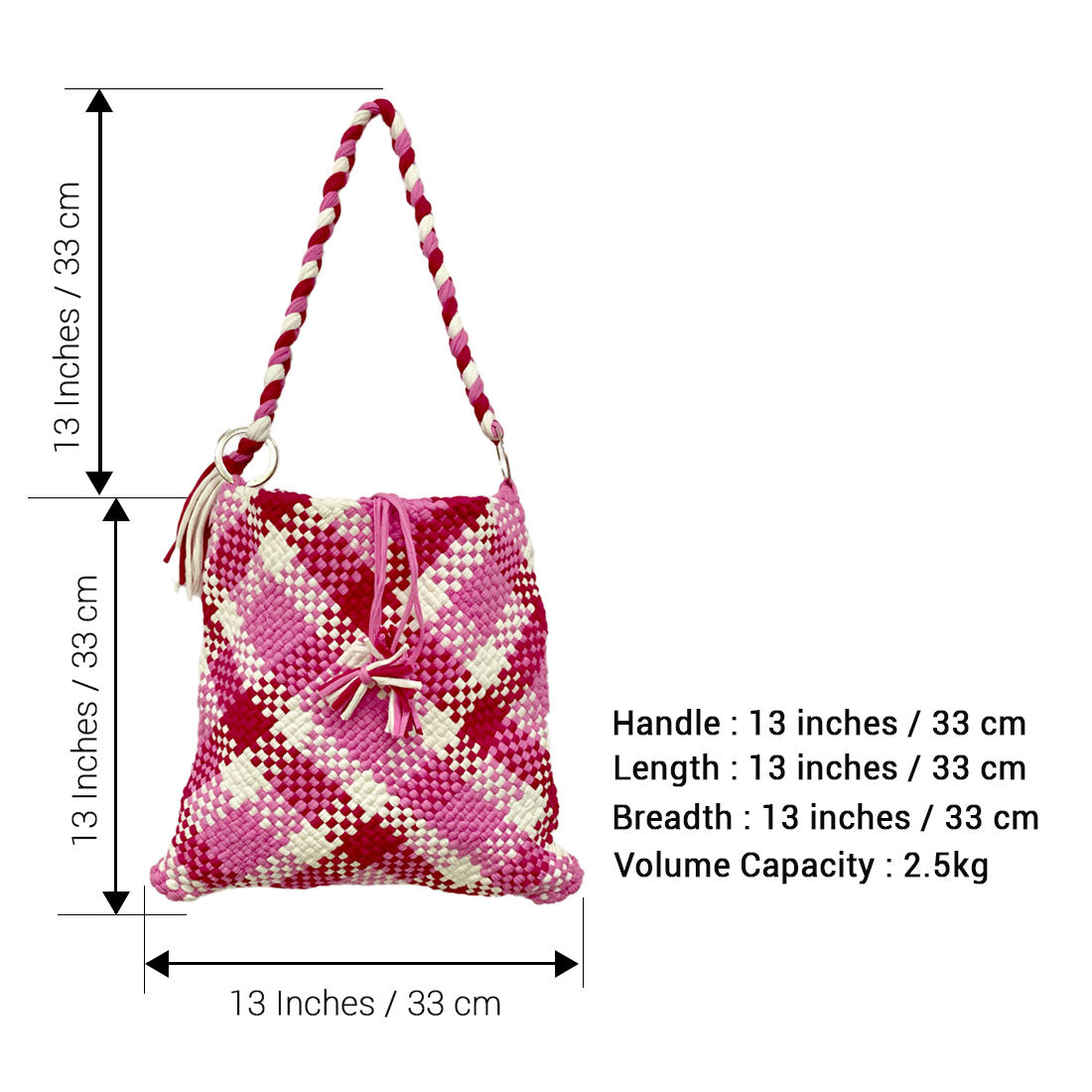 Image of Shoulder Tote Bags Pink Color Classic Collection | Shoulder carry