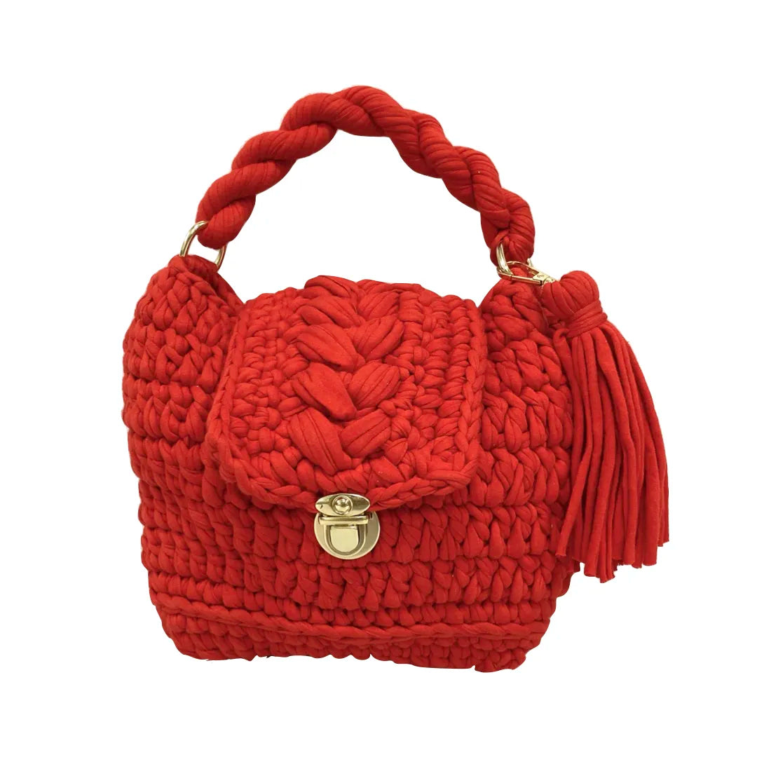 Image of Crochet purse Red | Hand carry