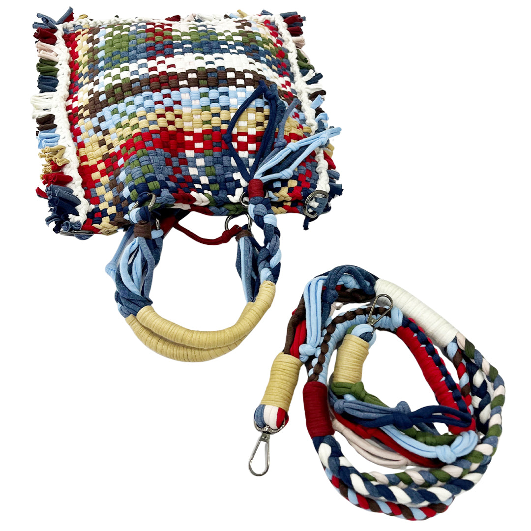 Image of Small Satchels Blue, Red, Brown, Green, Beige, White, Grey