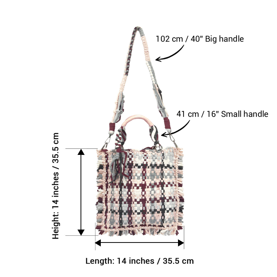 Image of Small Satchels | Burgundy, Powder Pink, White, Grey, Charcoal
